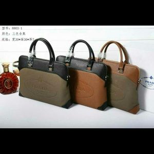 Prada Unisex Portfolio bag 2014 Fall 3 Color Offer