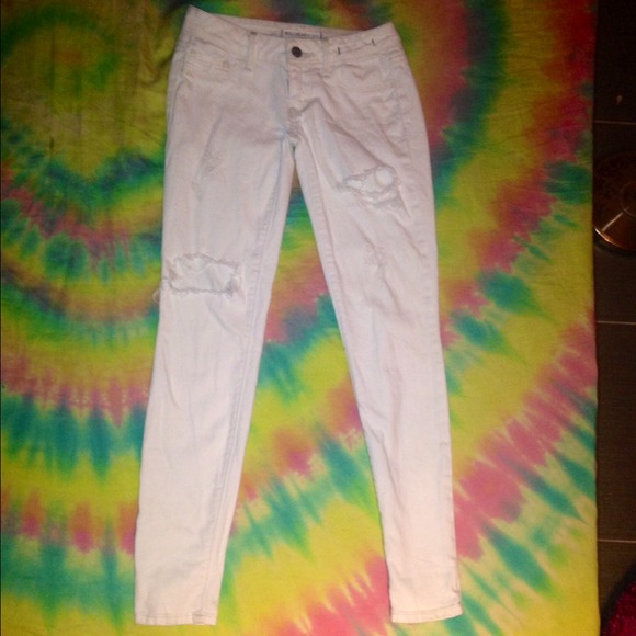 Pacsun Ripped White Bullhead Jeans
