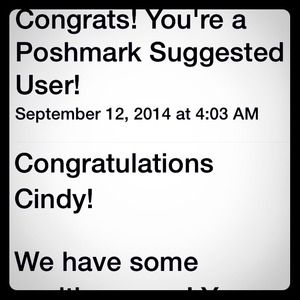 Yay 💥I'm a Suggested User💥💃💃💃