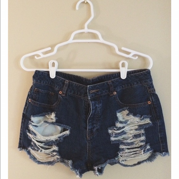 Distressed Jean Shorts