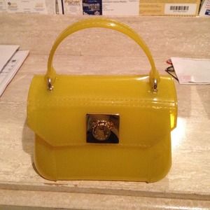 🔥Hot yellow🌟 mini furla jelly purse!