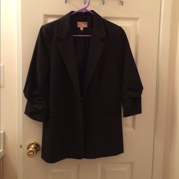 Boyfriend style long blazer