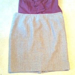 Brown tweed Ann Taylor skirt