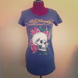 Ed Hardy Skull & Roses T-shirt