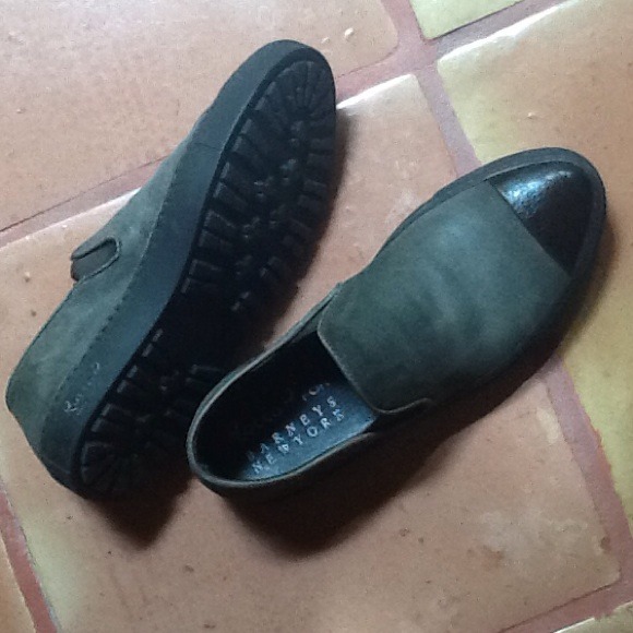 Rocco P. for Barneys cap-toe slip-on sneakers