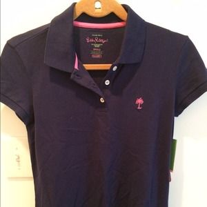 Navy Lilly Pulitzer Polo