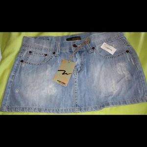 NEW machine denim skirt size m
