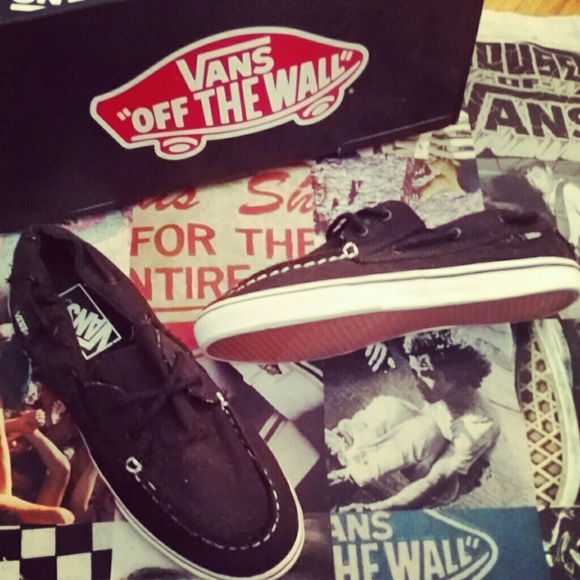 Vans Zapato Del Barco Lo Pros (black and White)
