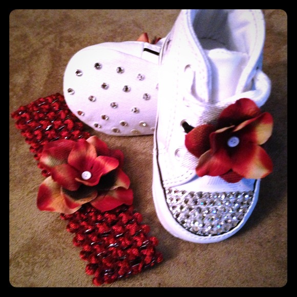 Swarovski Crystal Embellished Converse - Picture 1 of 4