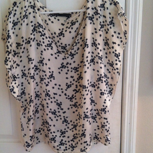 Zara star print blouse size small, oversized fit