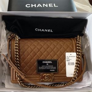 Chanel Medium Dark Brown Boy Bag