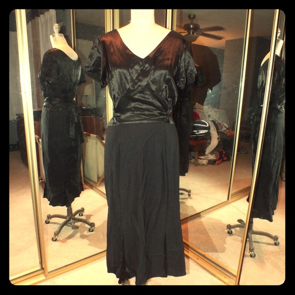 Black vintage style dress