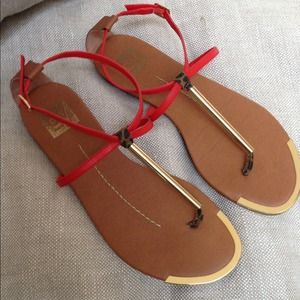 Orange and Gold sandal DV by Dolce Vita