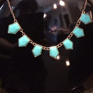 light green teal NECKPIECE