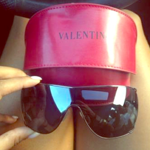 Valentino wide frame Sunglasses