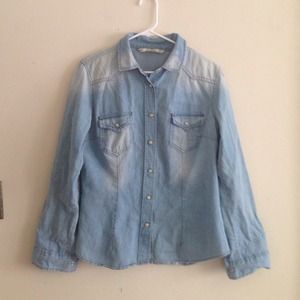 Zara Tops - Zara Jean Shirt Zara Tops - Zara Jean Shirt