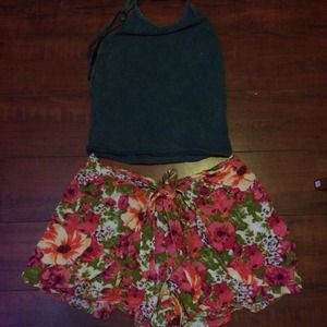Forever 21 flower shorts