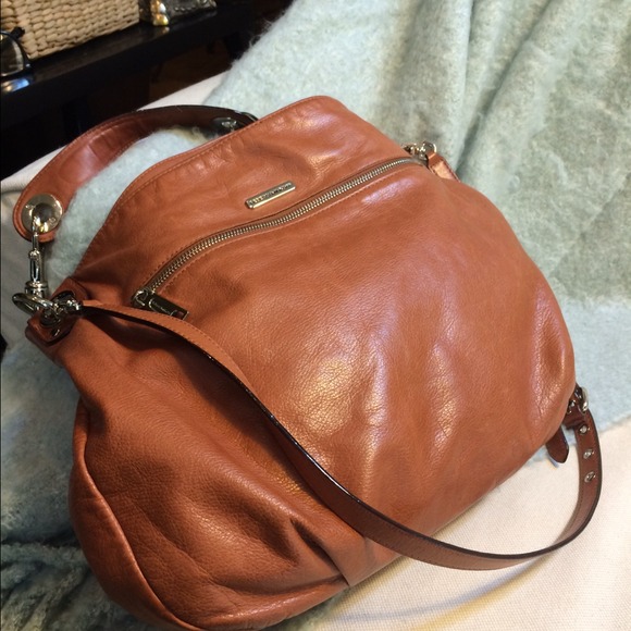 REBECCA MINKOFF LEATHER TOTE BAG
