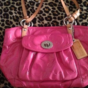 Pink coach bag. Authentic
