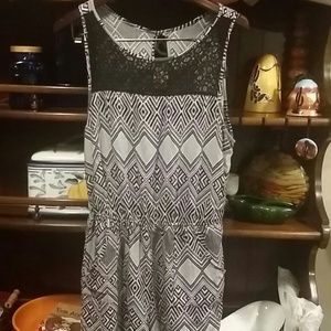 Tribal print romper