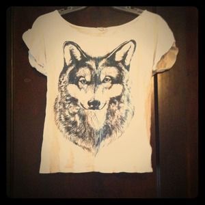 Vintage wolf top