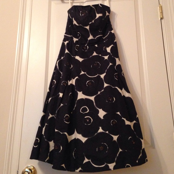 100% Linen strapless dress