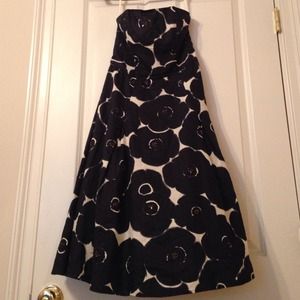 100% Linen strapless dress