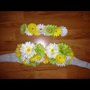 Floral Rave Bra & Headband