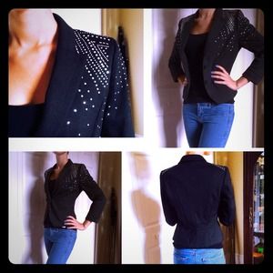 NEW Edgy Chic Diamond Studded Blazer!