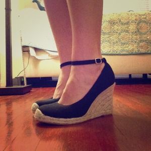 REDUCED! Black, SONOMA life + style Espadrilles.