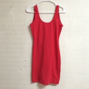 Forever 21 Red Backless Body Con