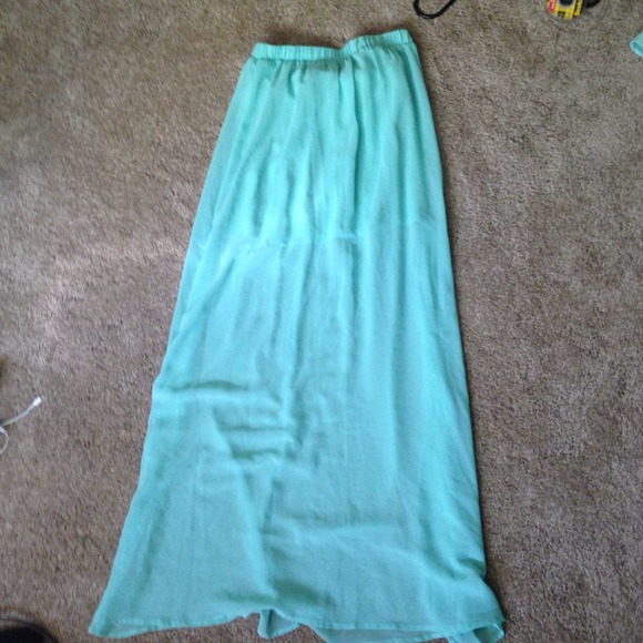 Sheer maxi skirt!