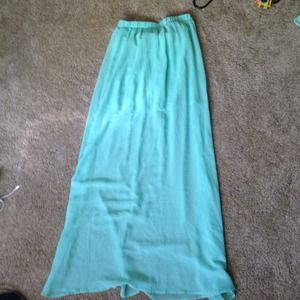 Sheer maxi skirt!