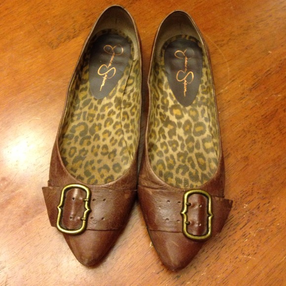 Brown Leather Flats