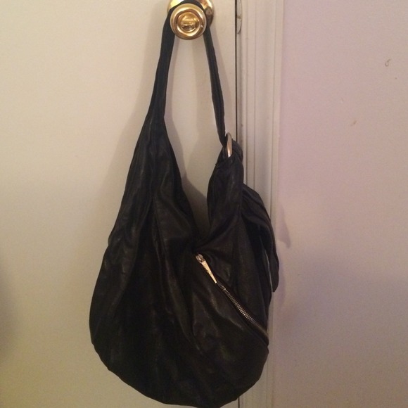 Black Leather Kooba Hobo