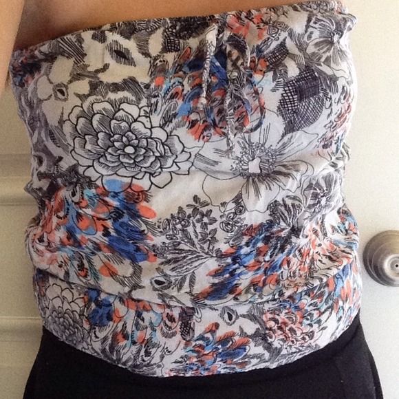 Strapless Flower shirt