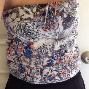 Strapless Flower shirt