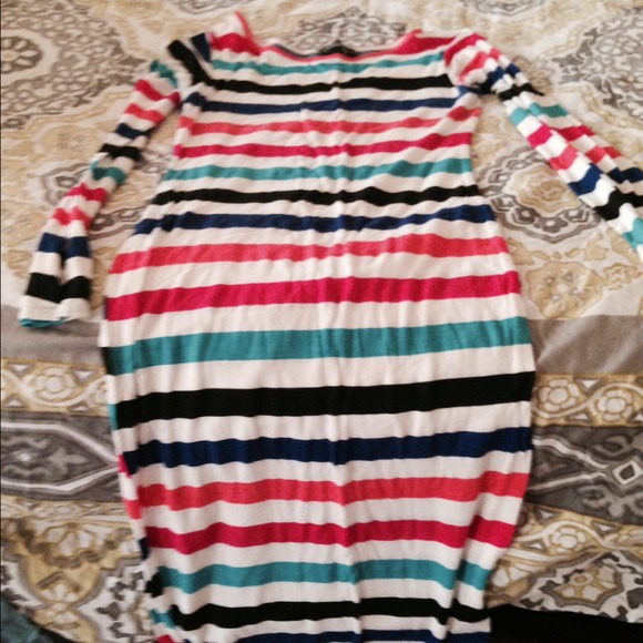 Multiple color maxi dress