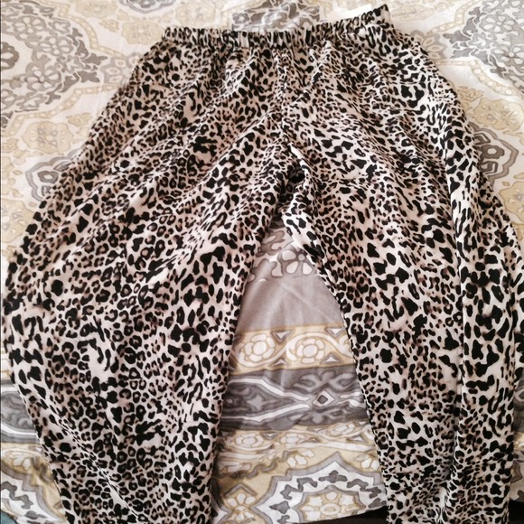 Leopard print pants