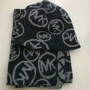 Both MK scarf & hat sets