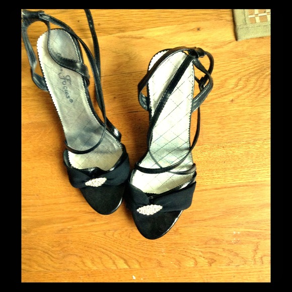 Black dance shoes