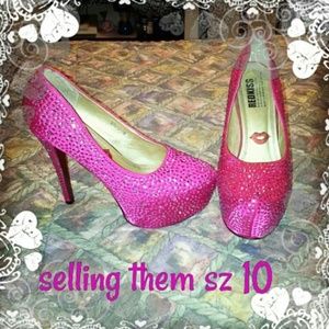 A pair of pink Diamond heels