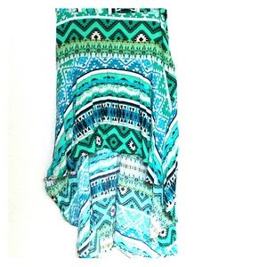 Beautiful tribal pattern Hi low skirt