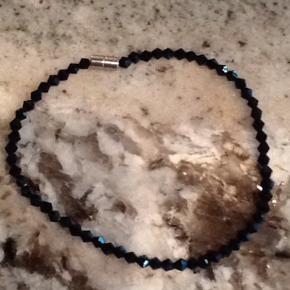 Jewelry - BLACK CRYSTAL ANKLET