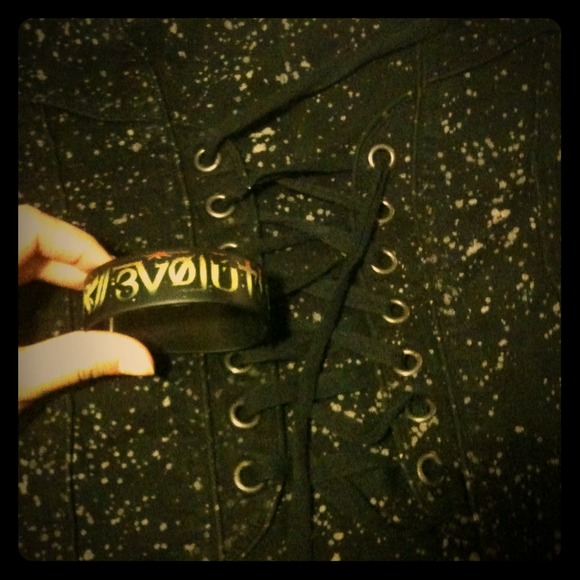 Band bracelet and corset