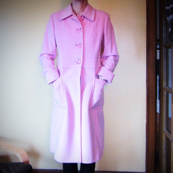 Pink Wool ESPRIT coat - Picture 3 of 4