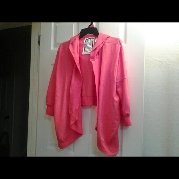 Coral knit (short sleeve) cardigan