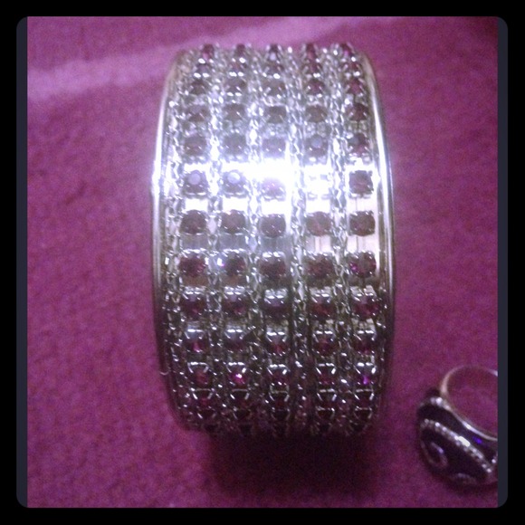 Purple and silver bracelet 💜💜💜