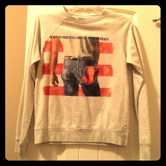 Distressed Bruce Springsteen sweatshirt