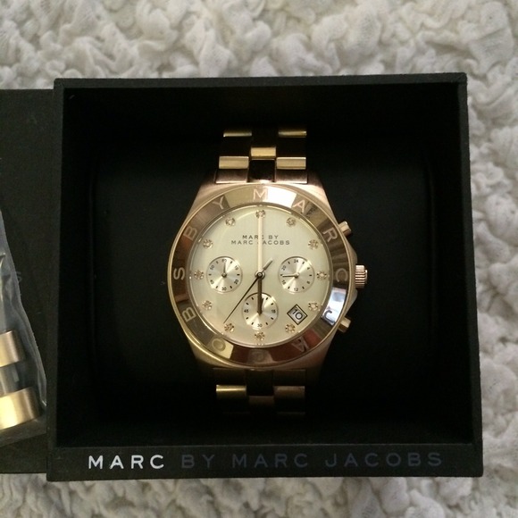 Marc Jacobs Blade 40MM gold watch